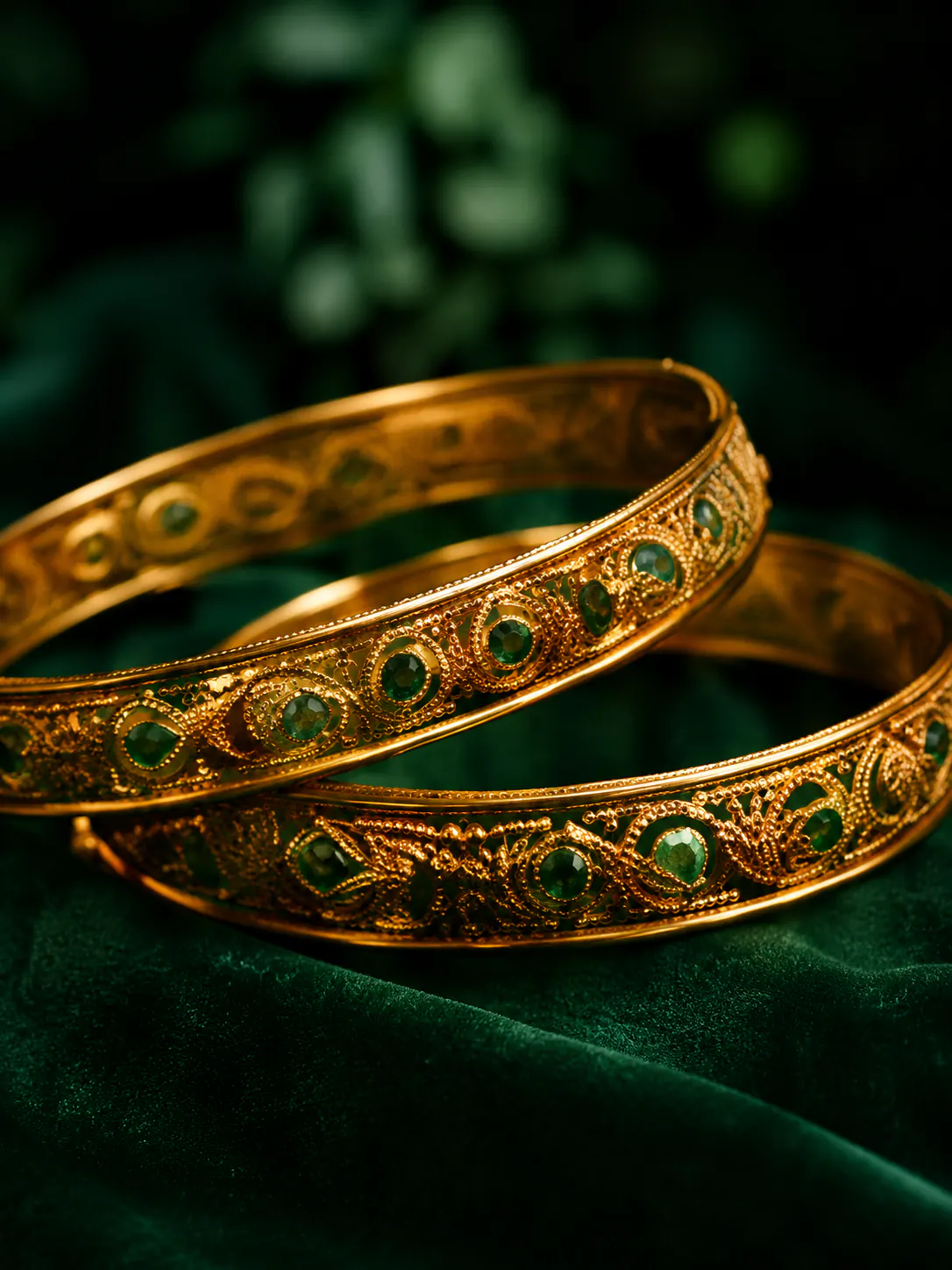 Gold bangles